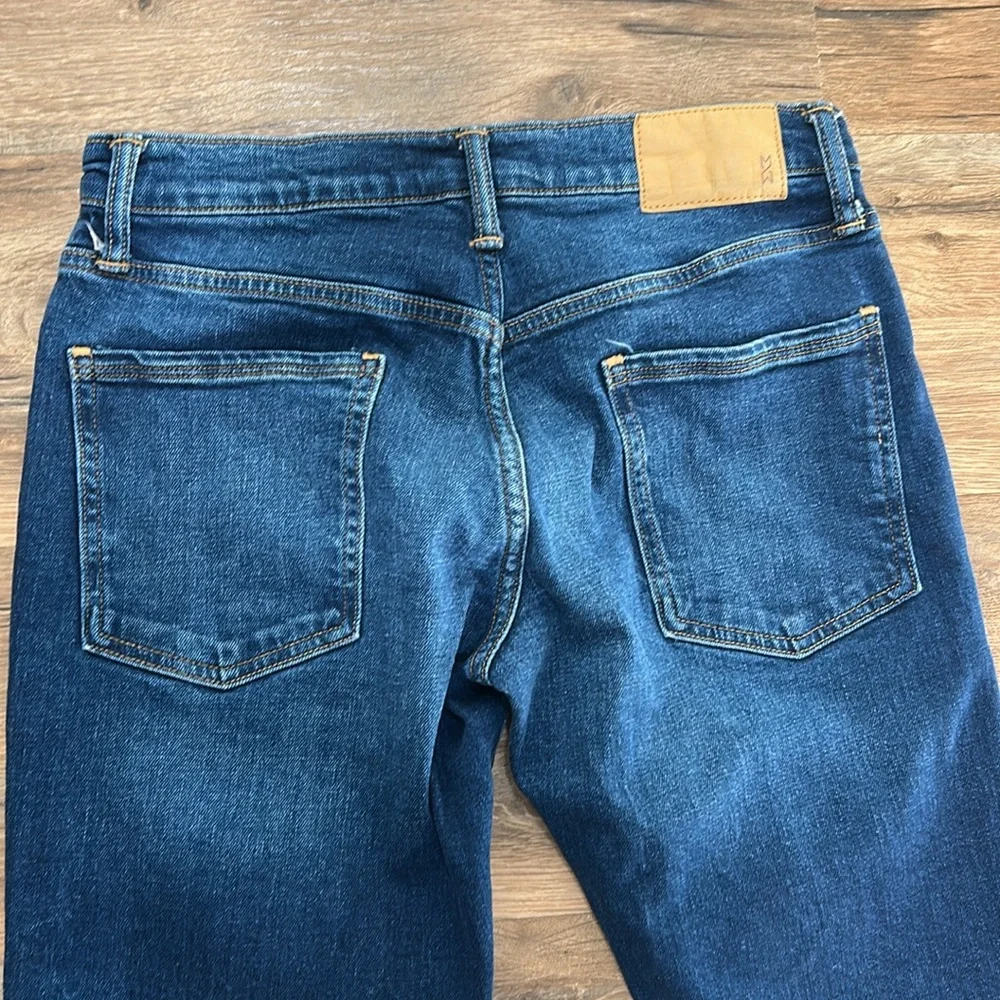 MUTUAL WEAVE THE SLIM MEN BLUE JEANS Sz 29 X 32 - Picture 3 of 11